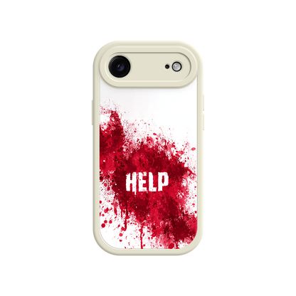 Horror-style phone case with dramatic blood design