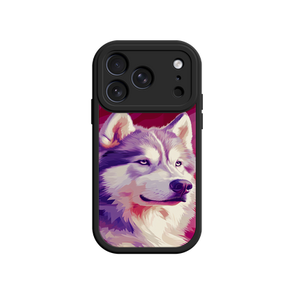 #MC0002 Factory Wholesale Husky Dog Pop Art Phone Case – Stylish Pet Lover Design for iPhone & Android