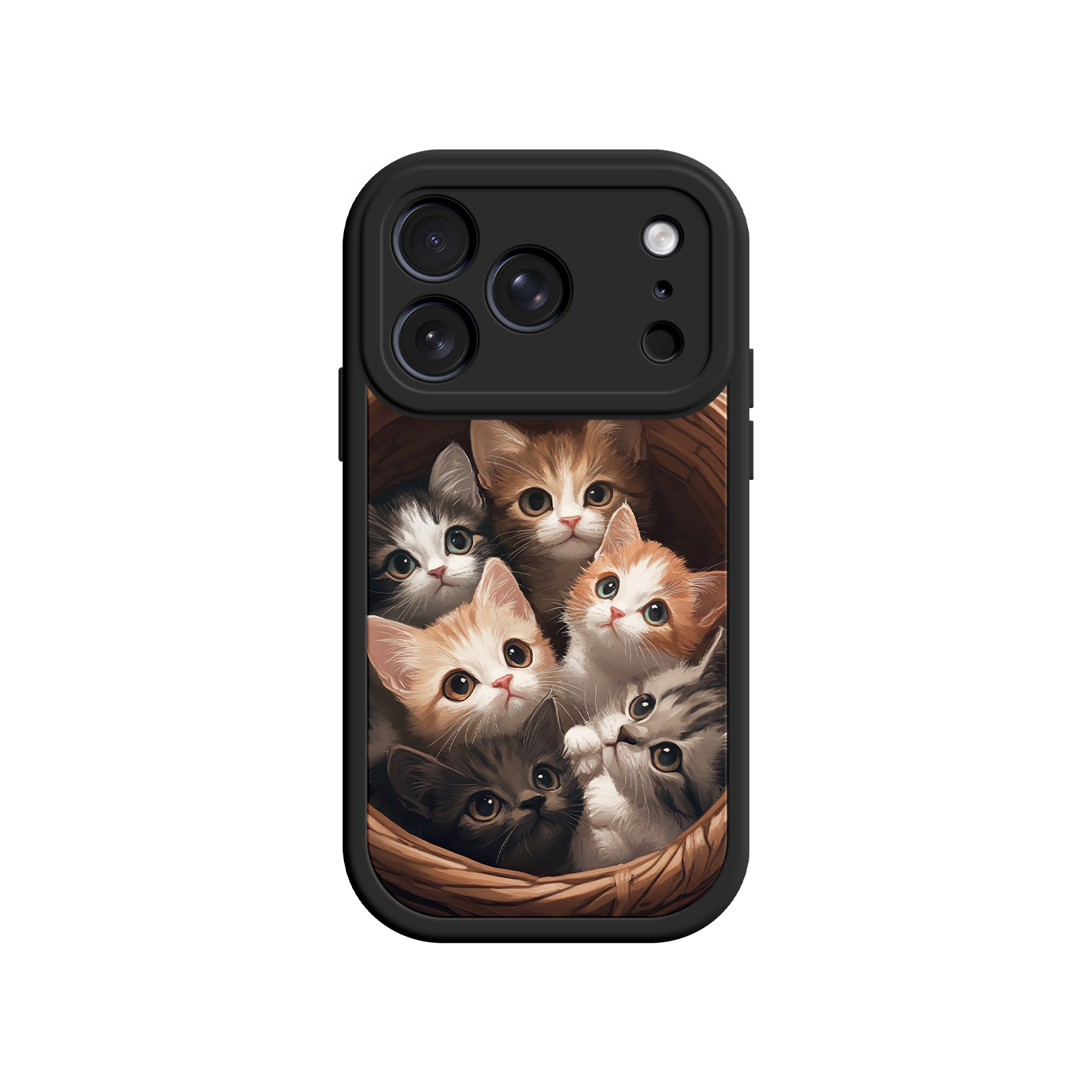 iPhone case featuring adorable tabby cats