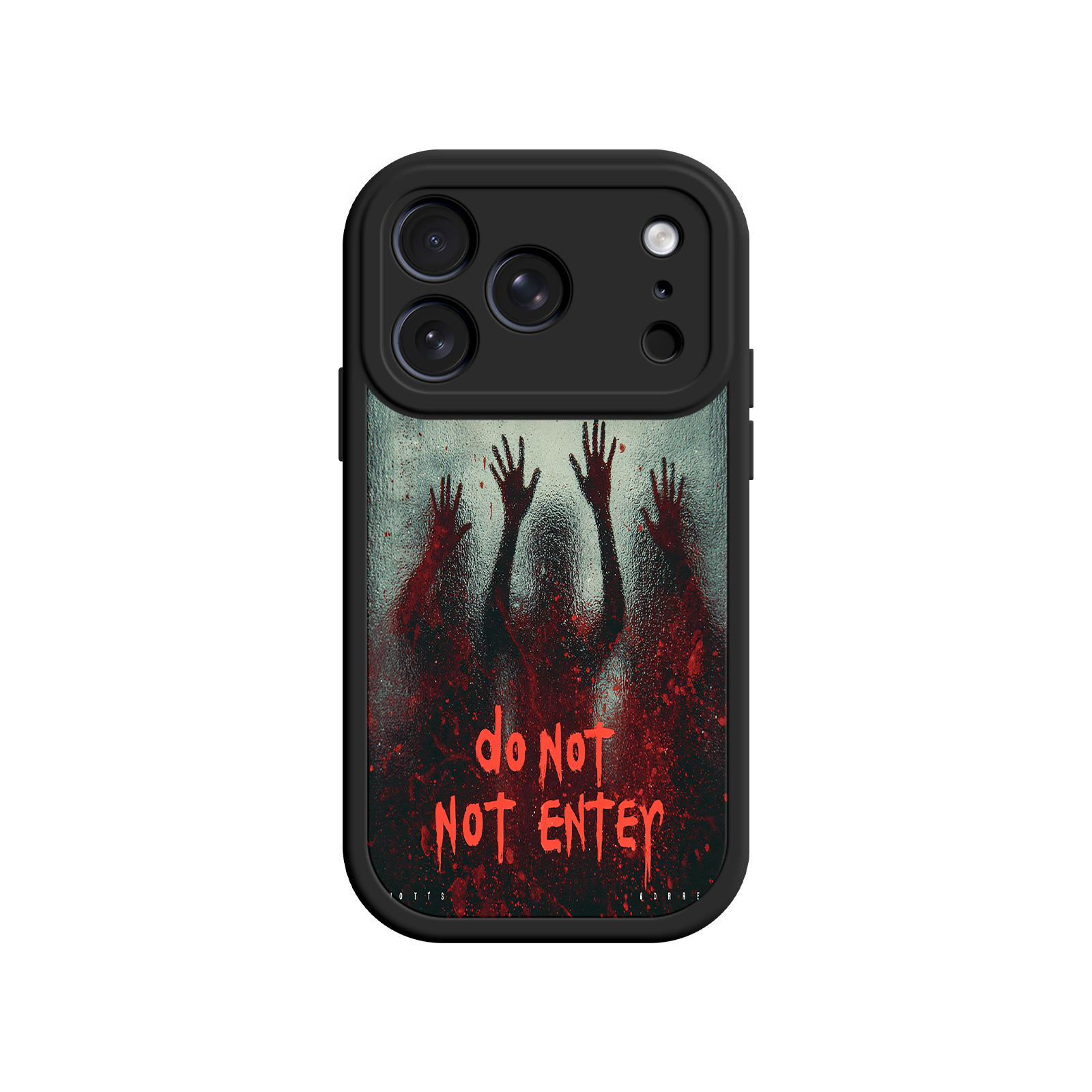 Unique phone case with horror-style artwork
