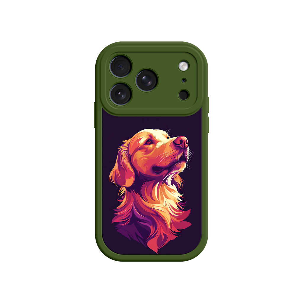 Golden Retriever Pop Art Phone Case – Vibrant Dog Lover Design for iPhone