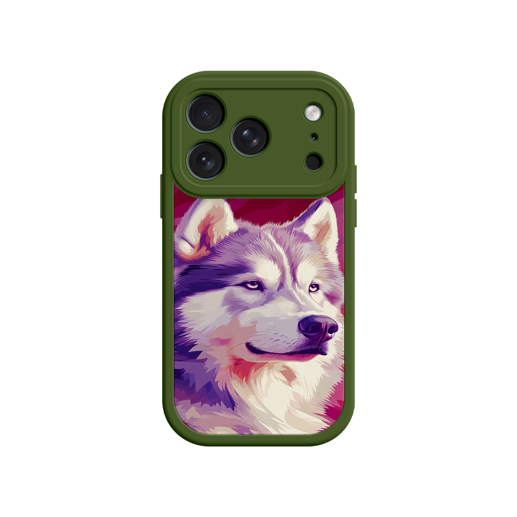 Husky Dog Pop Art Phone Case – Stylish Pet Lover Design for iPhone & Android