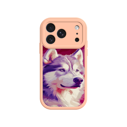 #MC0002 Factory Wholesale Husky Dog Pop Art Phone Case – Stylish Pet Lover Design for iPhone & Android