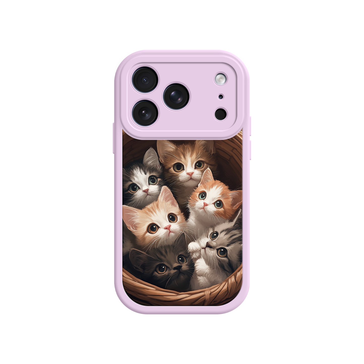 Cat lover phone case with realistic kitten artwork