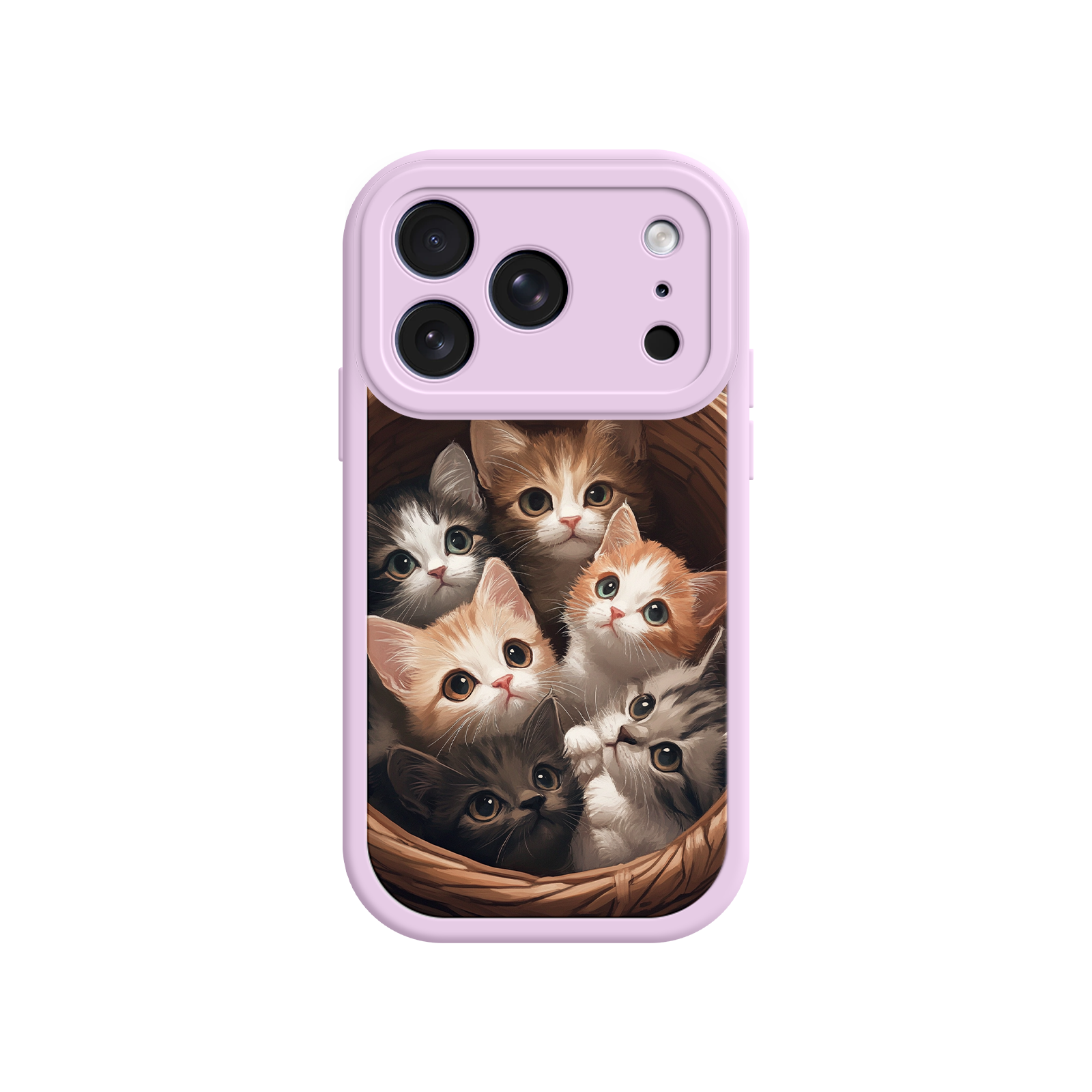 Cat lover phone case with realistic kitten artwork