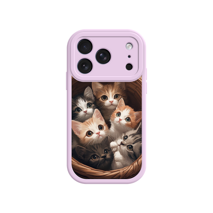 Cat lover phone case with realistic kitten artwork