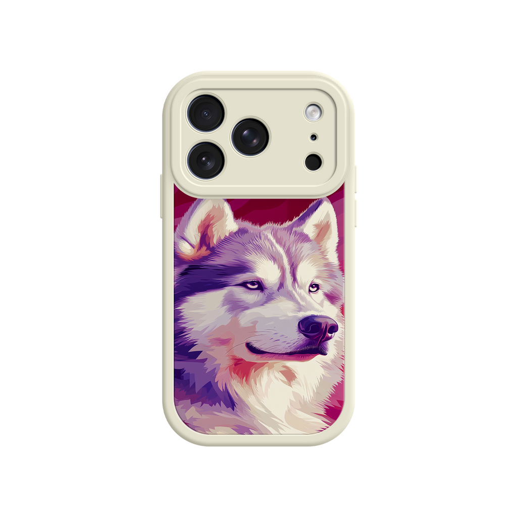 Husky Dog Pop Art Phone Case – Stylish Pet Lover Design for iPhone & Android