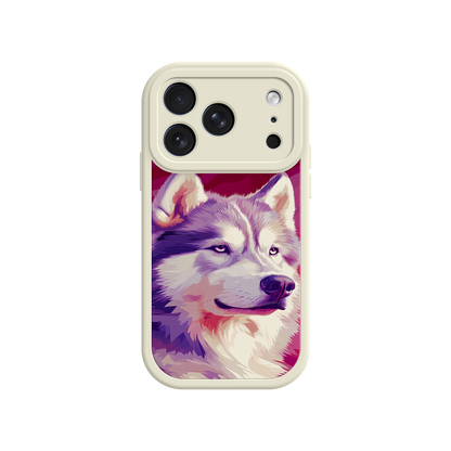 #MC0002 Factory Wholesale Husky Dog Pop Art Phone Case – Stylish Pet Lover Design for iPhone & Android