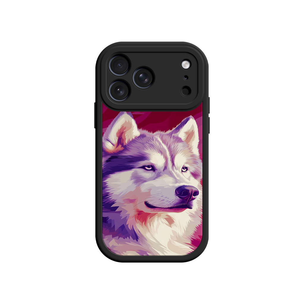 Husky Dog Pop Art Phone Case – Stylish Pet Lover Design for iPhone & Android