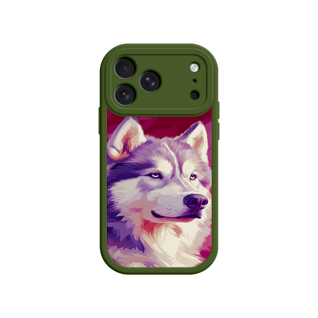 Husky Dog Pop Art Phone Case – Stylish Pet Lover Design for iPhone & Android