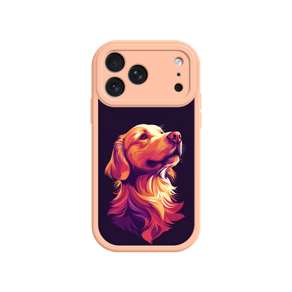 #MC0003 Factory Wholesale Golden Retriever Pop Art Phone Case – Vibrant Dog Lover Design for iPhone