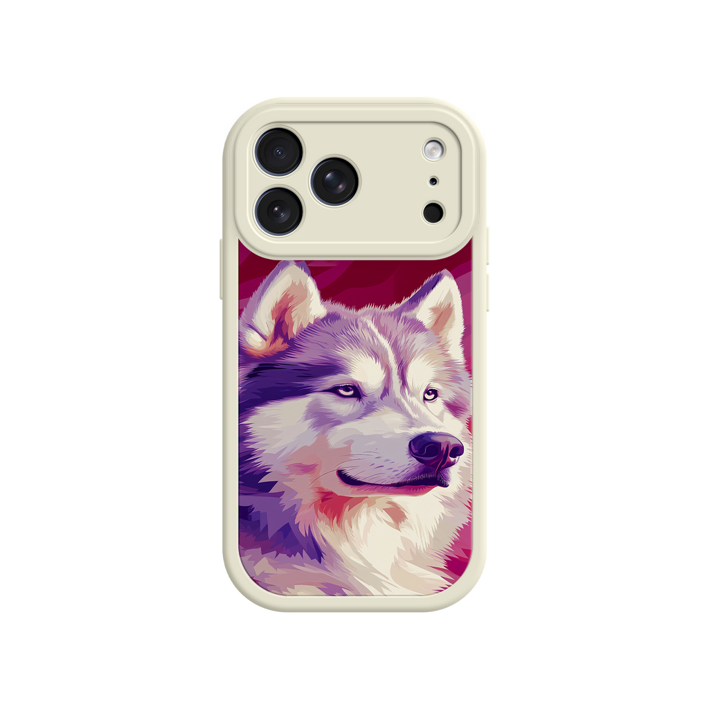 Husky Dog Pop Art Phone Case – Stylish Pet Lover Design for iPhone & Android