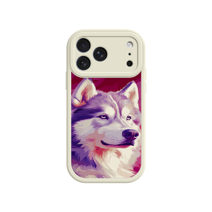 #MC0002 Factory Wholesale Husky Dog Pop Art Phone Case – Stylish Pet Lover Design for iPhone & Android