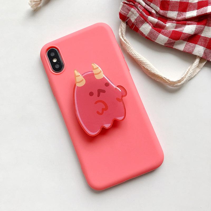 Cartoon PopSockets Cute Ins phone PopGrip, adjustable cellphone stand, retractable smartphone holder, phone mount support, Foldable Kickstand, handheld accessories Folding