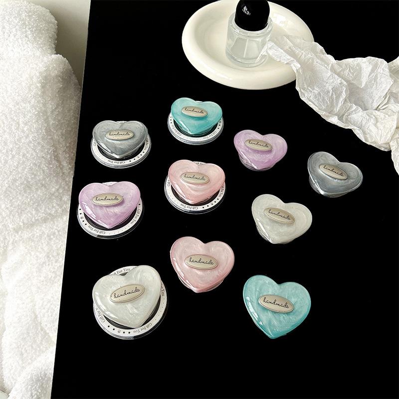 PopSockets Pastel Nebula Glitter Color Heart phone PopGrip, adjustable cellphone stand, retractable smartphone holder, phone mount support, Expanding Kickstand, handheld accessories Mobile