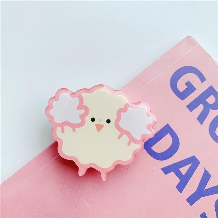#S0031 Factory Wholesale Cartoon PopSockets Cute Ins phone PopGrip, adjustable cellphone stand, retractable smartphone holder, phone mount support, Foldable Kickstand, handheld accessories Folding