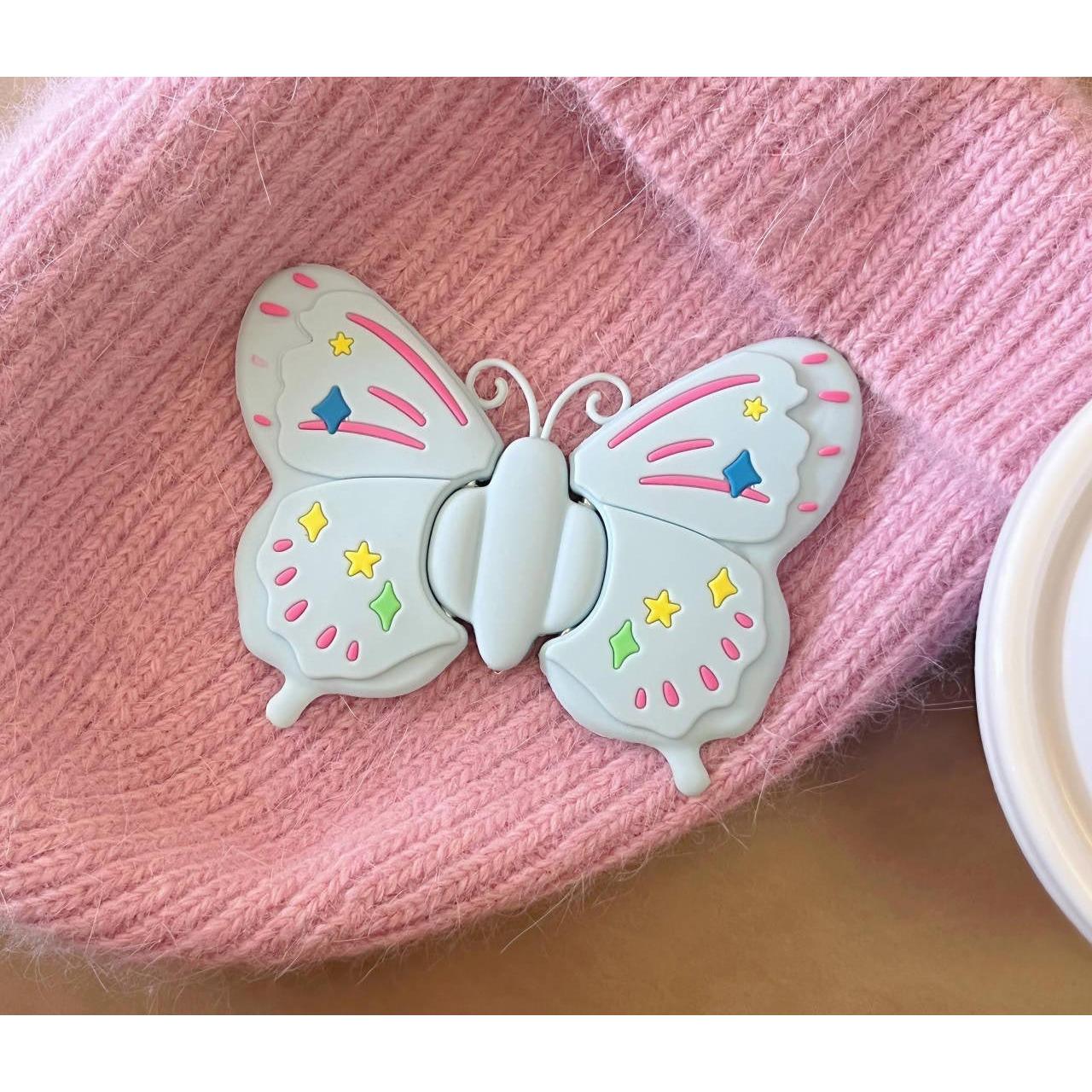 Butterflies phone PopGrip, Desktop Bracket, adjustable cellphone stand, retractable smartphone holder, phone mount support, Folding Kickstand, handheld accessories