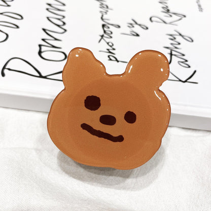 #S0031 Factory Wholesale Cartoon PopSockets Cute Ins phone PopGrip, adjustable cellphone stand, retractable smartphone holder, phone mount support, Foldable Kickstand, handheld accessories Folding