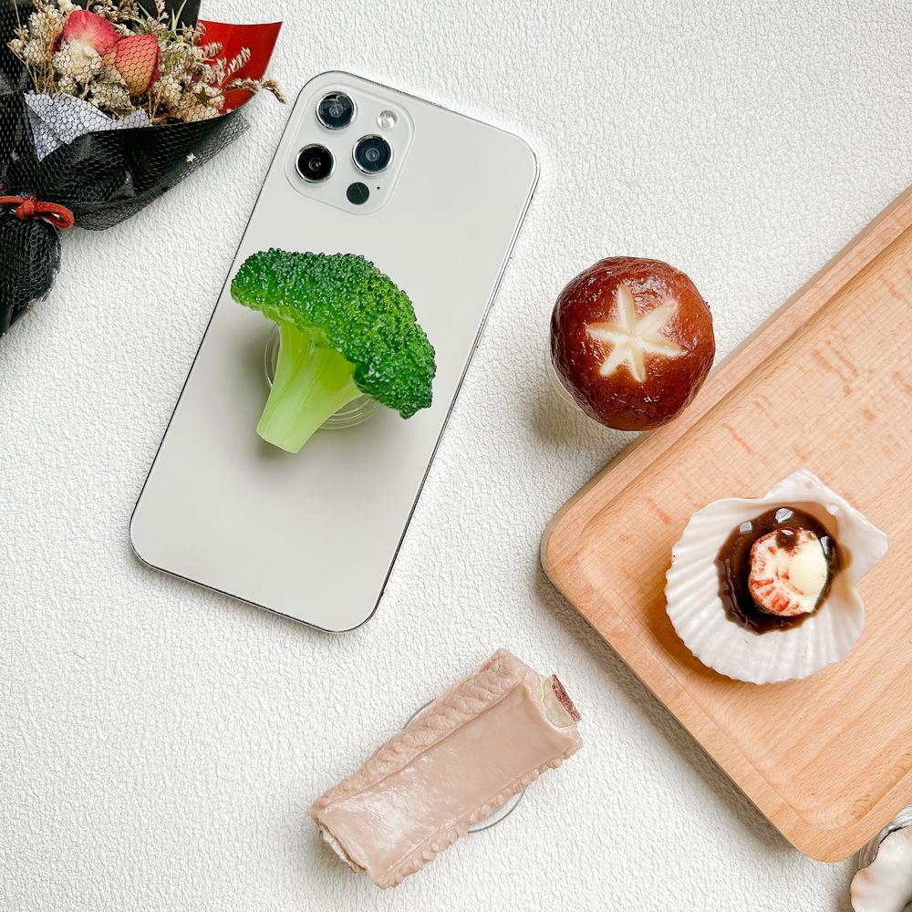PopSockets 3D Food phone PopGrip, Portable Desktop Bracket, adjustable cellphone stand, retractable smartphone holder, phone mount support, Folding Kickstand, handheld accessories