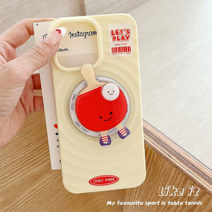 #S0033 Factory Wholesale Badminton table tennis Magsafe PopSockets phone PopGrip, adjustable cellphone stand with phonecase, retractable smartphone holder, phone mount case, casing, handheld accessories case  badminton badminton  phone