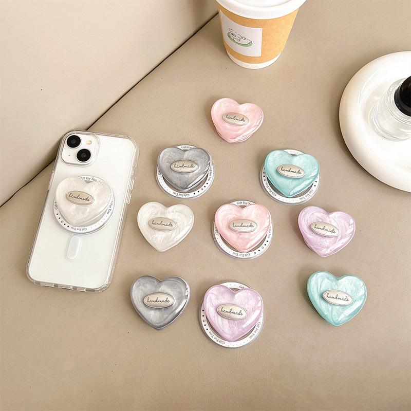 PopSockets Pastel Nebula Glitter Color Heart phone PopGrip, adjustable cellphone stand, retractable smartphone holder, phone mount support, Expanding Kickstand, handheld accessories Mobile
