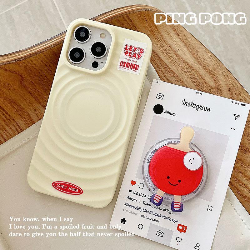 #S0033 Factory Wholesale Badminton table tennis Magsafe PopSockets phone PopGrip, adjustable cellphone stand with phonecase, retractable smartphone holder, phone mount case, casing, handheld accessories case  badminton badminton  phone