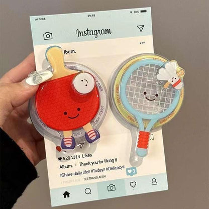 #S0032 Factory Wholesale Rotatable badminton table tennis PopSockets Glitter phone PopGrip, adjustable cellphone stand, retractable smartphone holder, phone mount, Expanding Kickstand, handheld accessories case  badminton badminton  phone