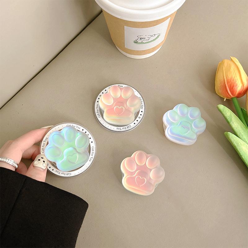 Magsafe Cat Paw Airbag PopSockets phone PopGrip, adjustable cellphone stand, retractable smartphone holder, phone mount support, Foldable Kickstand, handheld accessories