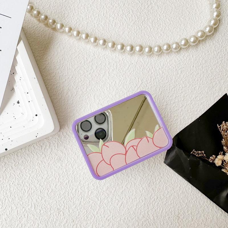 Mirror Glitter phone PopGrip, Portable Desktop Bracket, adjustable cellphone stand, retractable smartphone holder, phone mount support, Folding Kickstand, handheld accessories