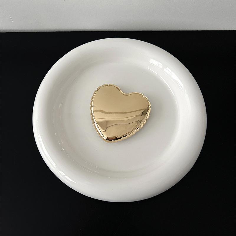 #S0019 Factory Wholesale Electroplated Heart PopSockets phone PopGrip, Desktop Bracket, adjustable cellphone stand, retractable smartphone holder, phone mount, Folding Kickstand, handheld accessories