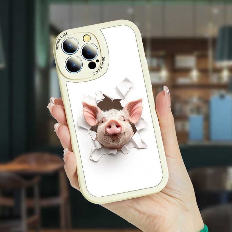 #MC0001 Factory Wholesale Piggy phonecase compatible for iphone 16 15 14 13 12 11 Cellphone Casing Shockproof Devices Smartphone Protection Protective Back Cover Handheld Accessories Screen Protector