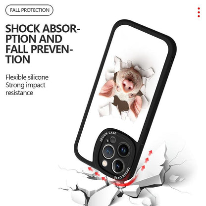 #MC0001 Factory Wholesale Piggy phonecase compatible for iphone 16 15 14 13 12 11 Cellphone Casing Shockproof Devices Smartphone Protection Protective Back Cover Handheld Accessories Screen Protector
