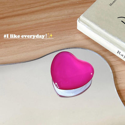 #S0010 Factory Wholesale PopSockets Heart Glitter phone PopGrip, Desktop Bracket, adjustable cellphone stand, retractable smartphone holder, phone mount support, Folding Kickstand, handheld accessories