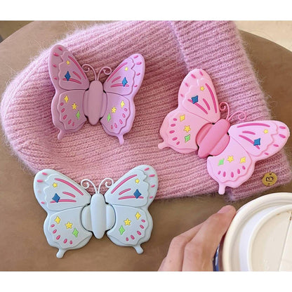 #S0015 Factory Wholesale Butterflies phone PopGrip, Desktop Bracket, adjustable cellphone stand, retractable smartphone holder, phone mount support, Folding Kickstand, handheld accessories
