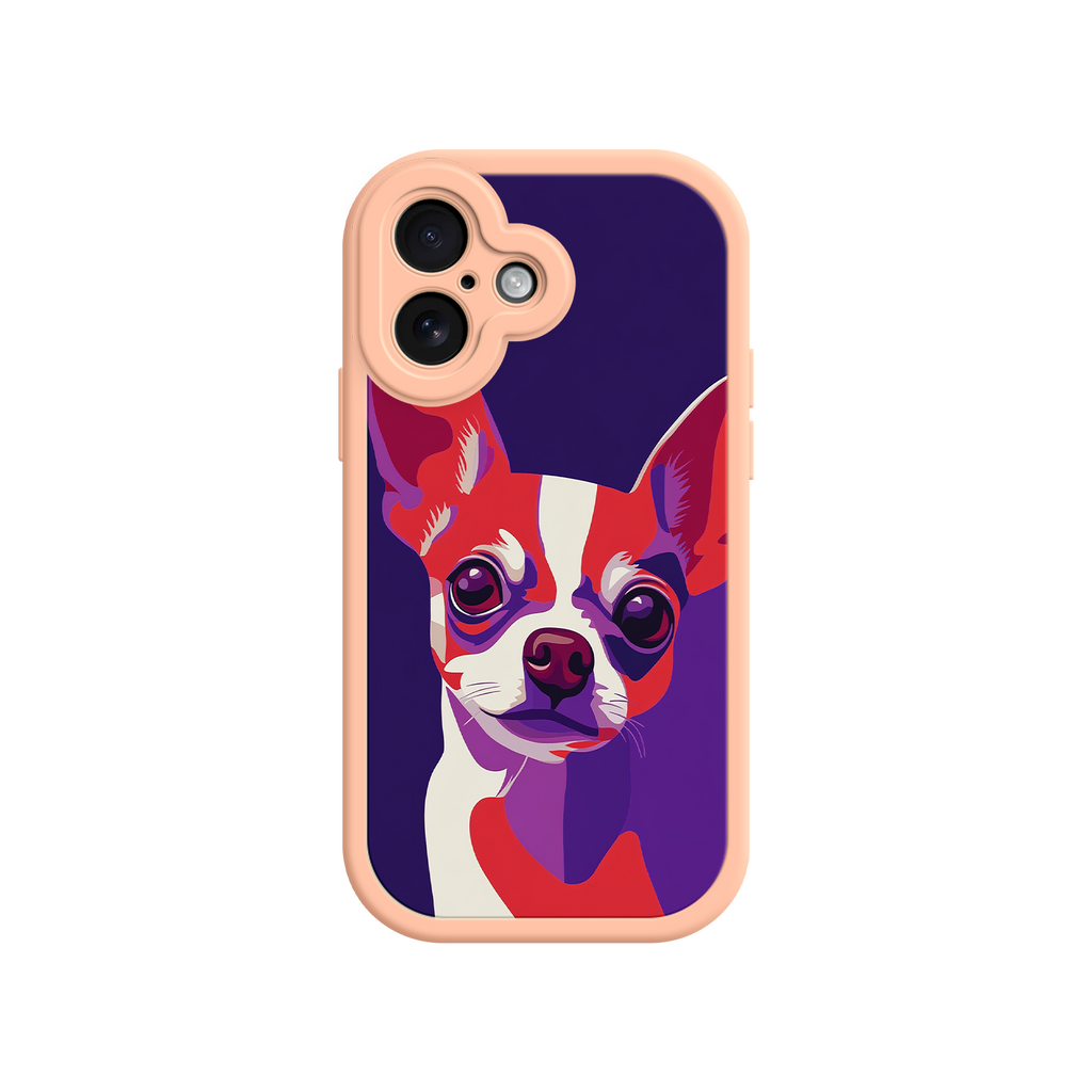 Unique pet portrait phone case for dog moms