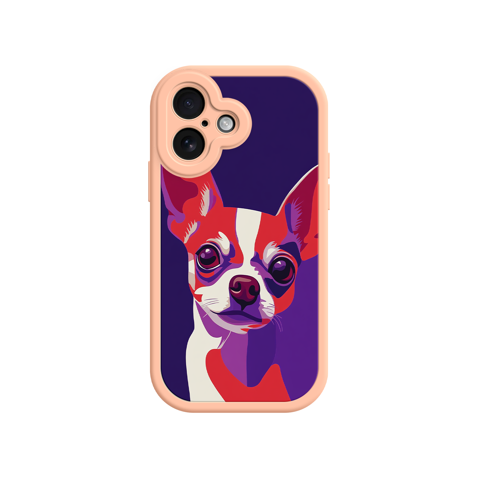 Unique pet portrait phone case for dog moms