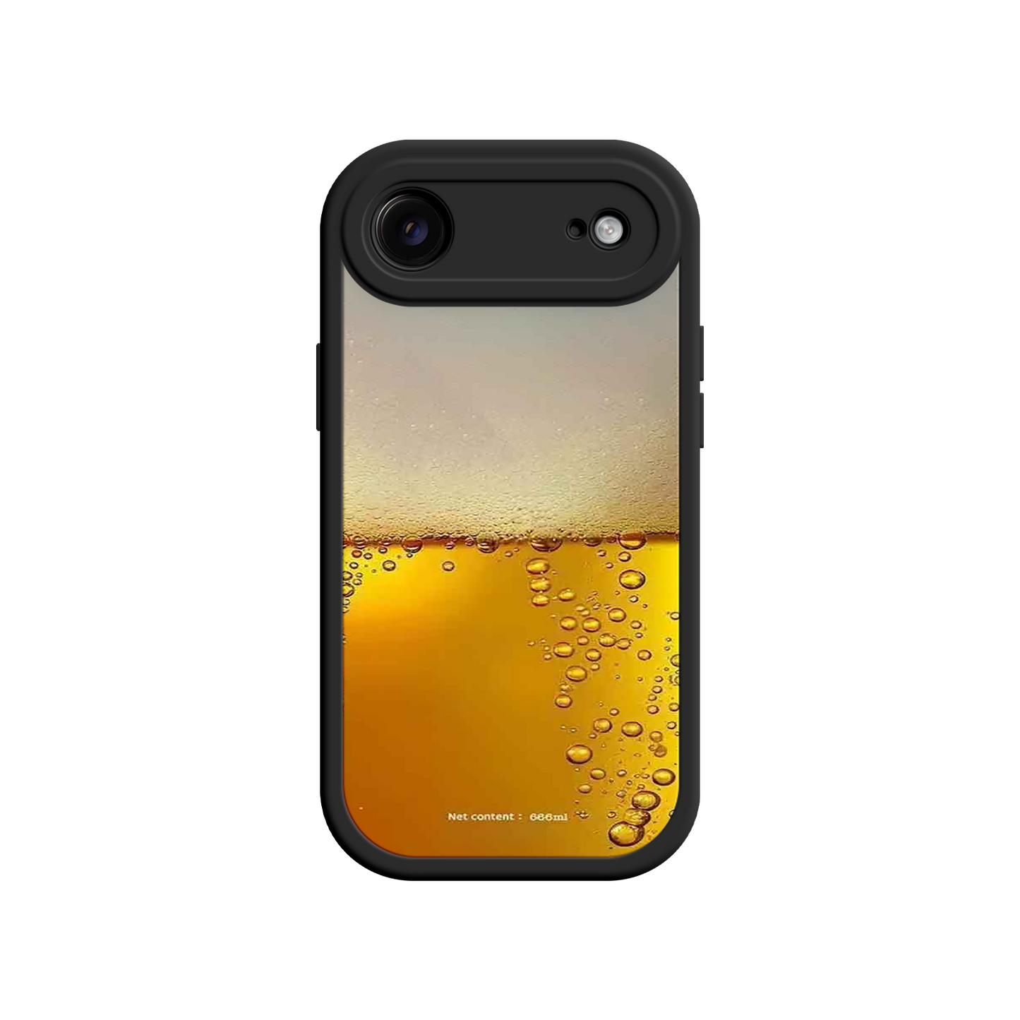 Beer mug phone case with realistic texture