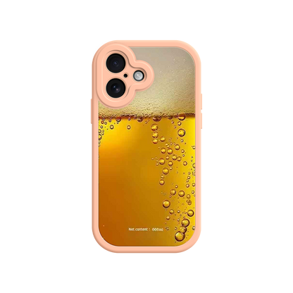 Protective beer phone case with drink design