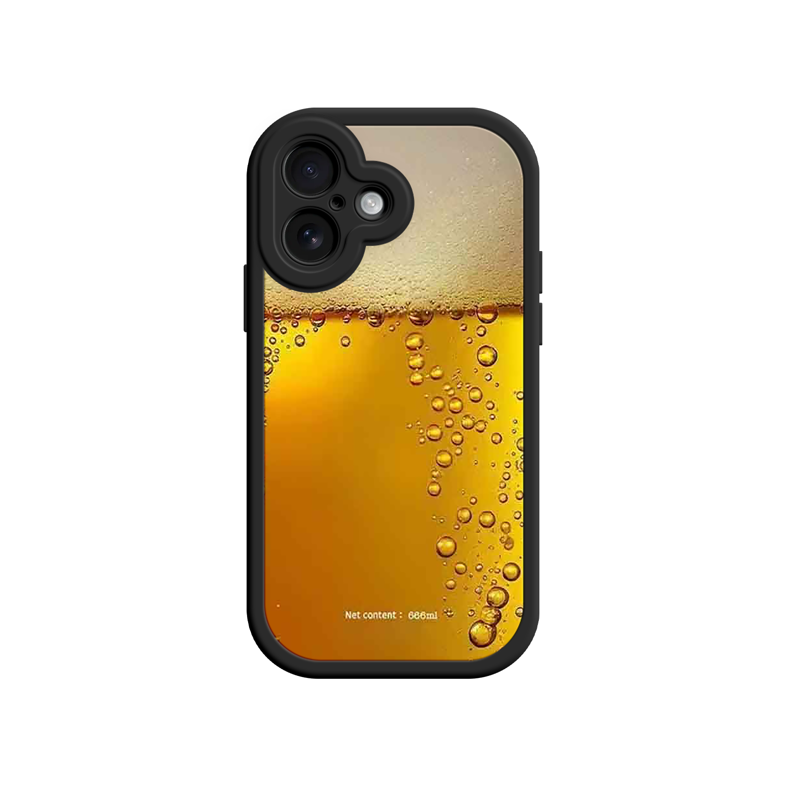 High-resolution beer phone case with textured look