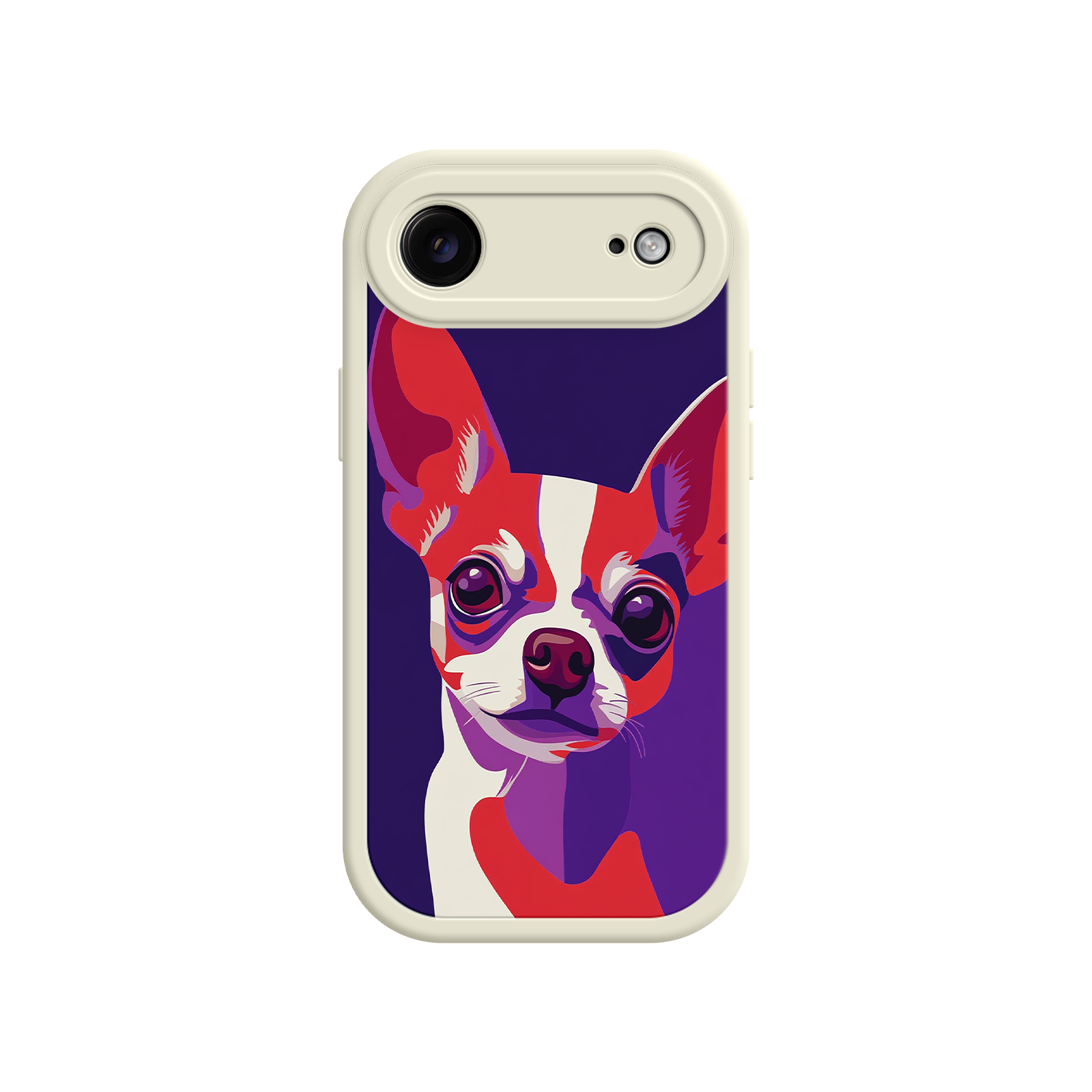 Bold Chihuahua illustration phone case for iPhone