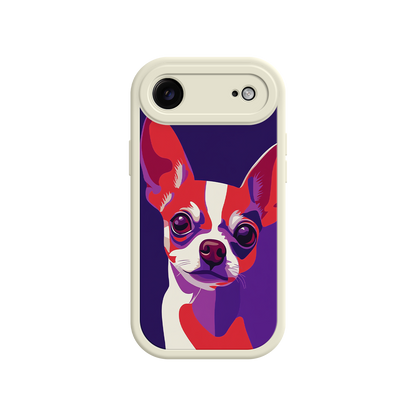 Bold Chihuahua illustration phone case for iPhone