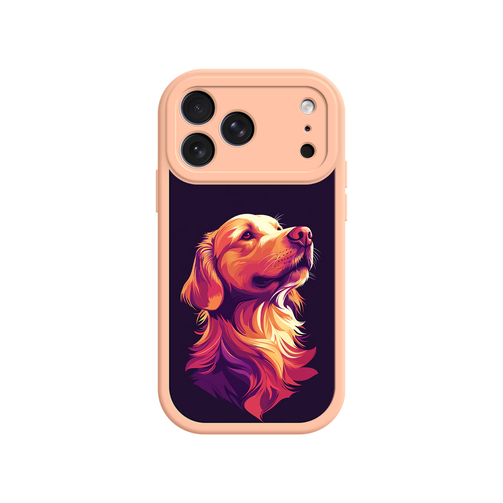 Abstract dog illustration phone case for pet lovers