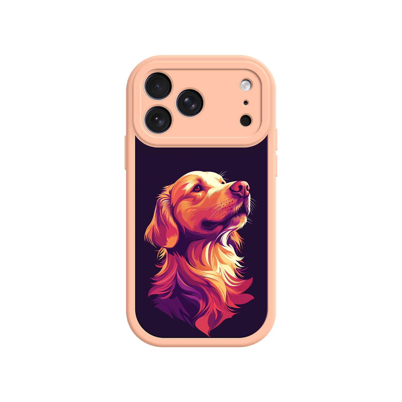 Abstract dog illustration phone case for pet lovers
