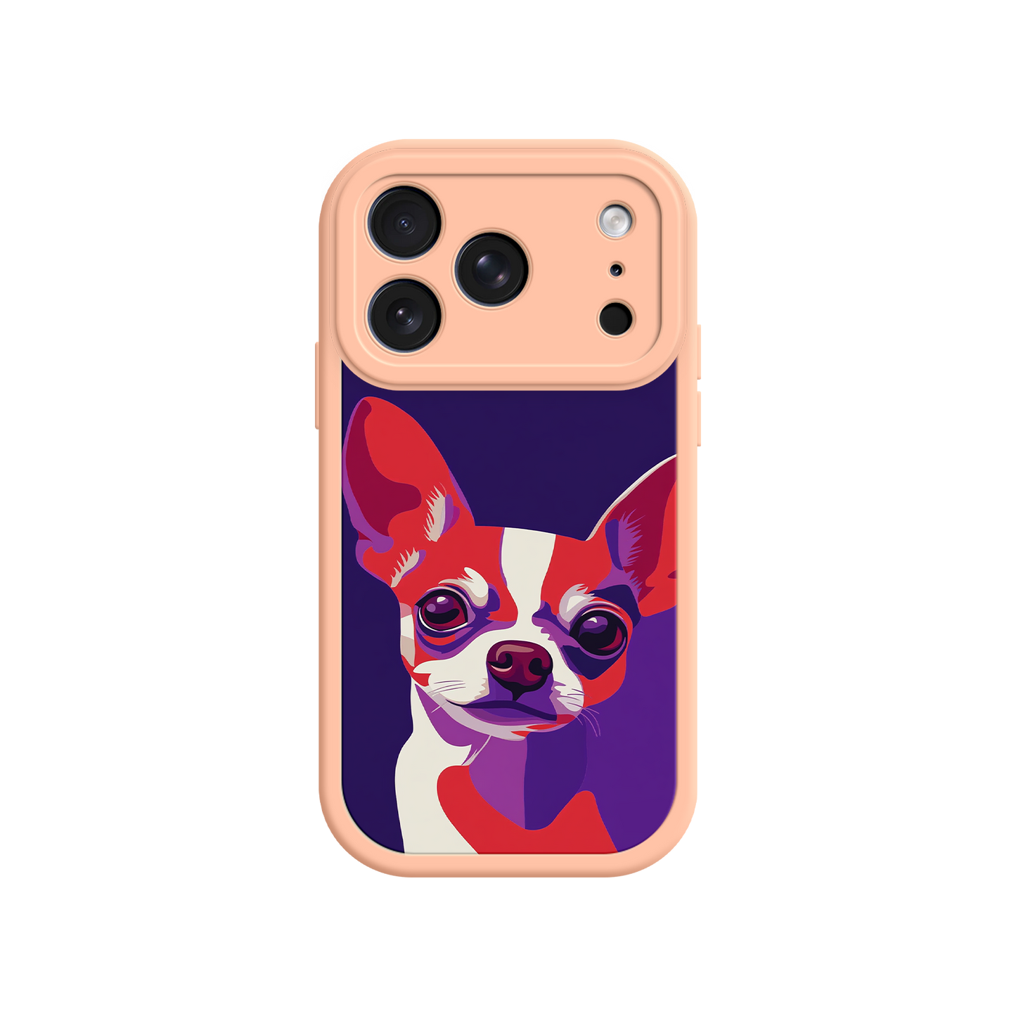 Dog lover phone case with Chihuahua illustration