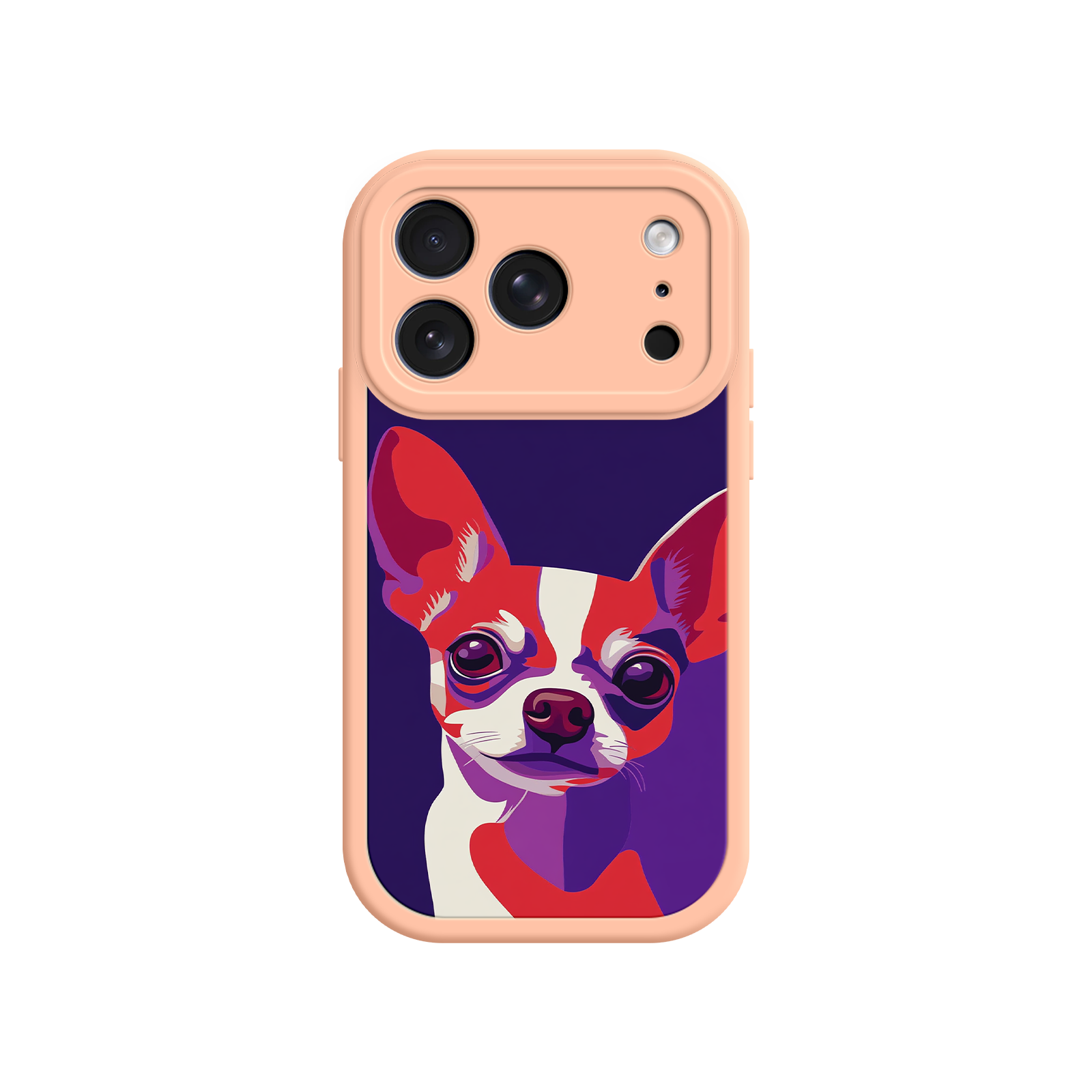 Dog lover phone case with Chihuahua illustration