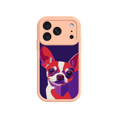 Dog lover phone case with Chihuahua illustration