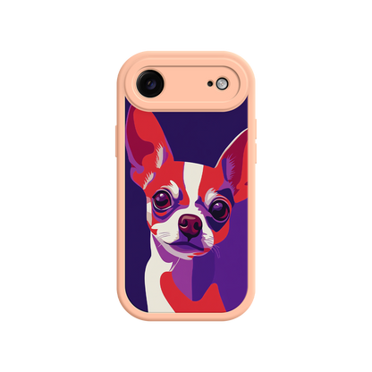 Colorful pet portrait phone case for dog lovers