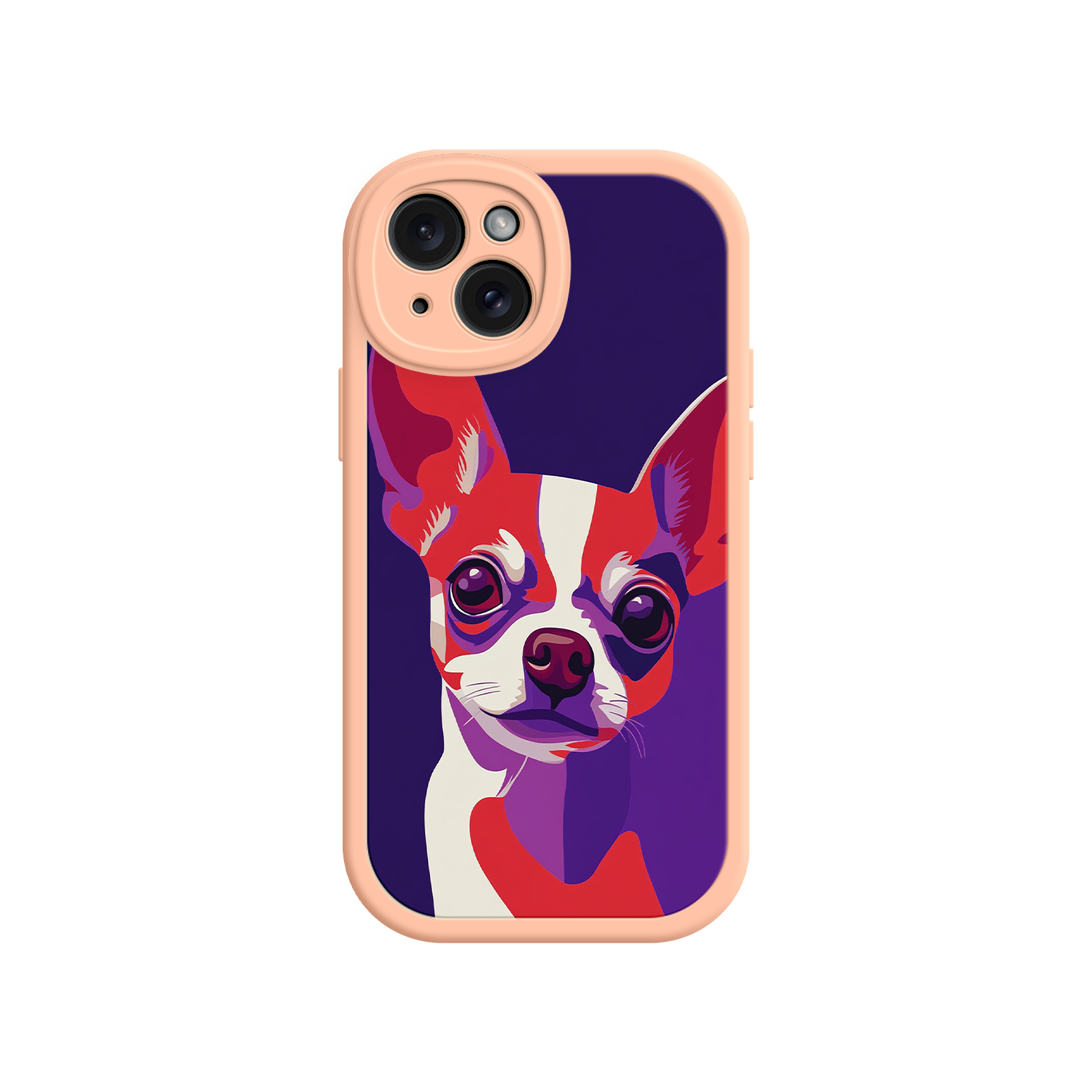 Bold dog print phone case for pet owners