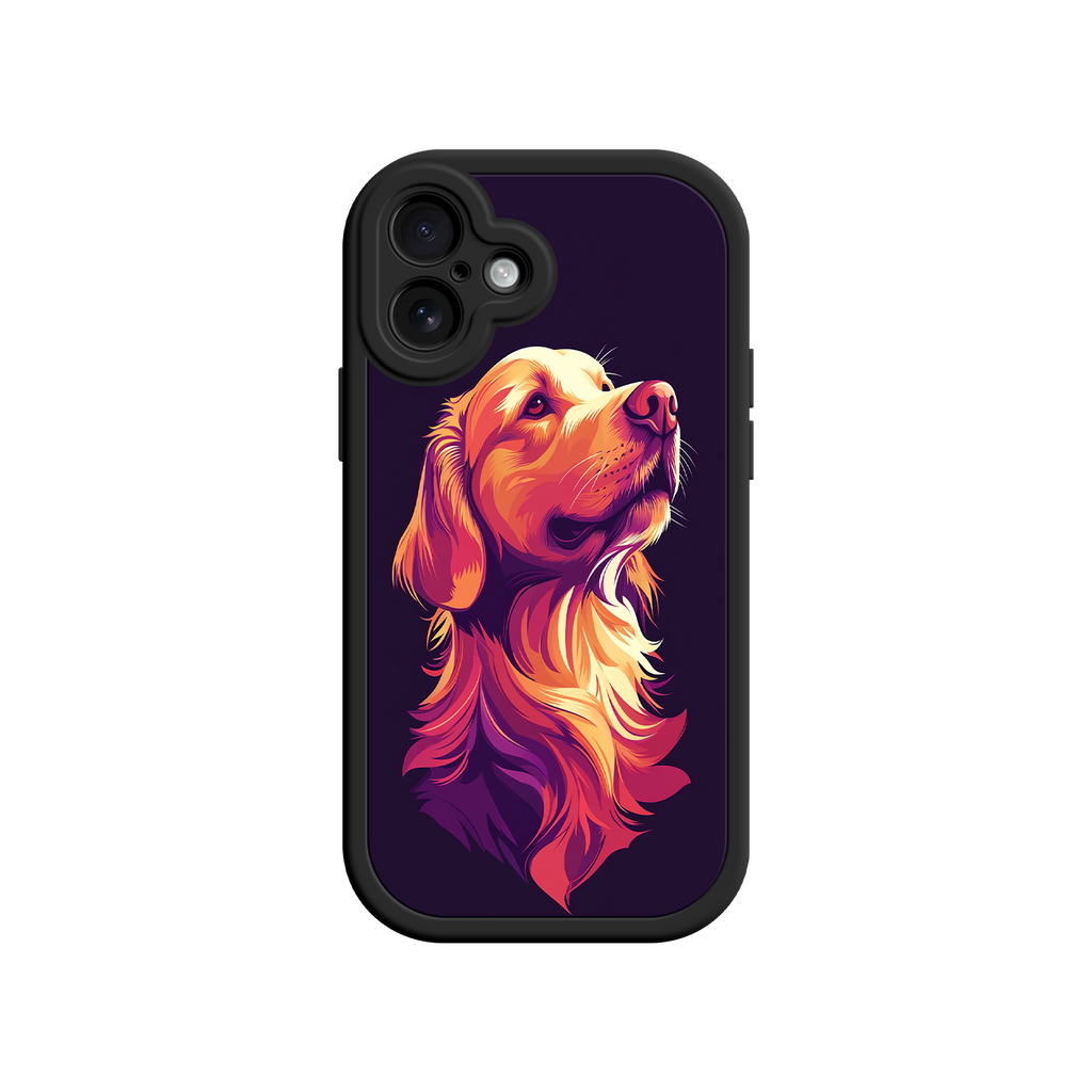 Golden Retriever breed phone case with bold design