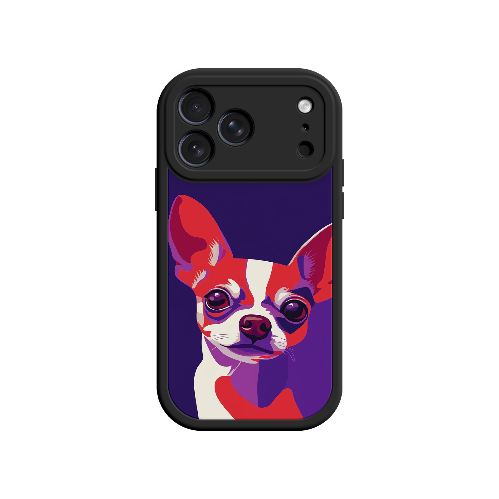Pet lover phone case with pop art Chihuahua
